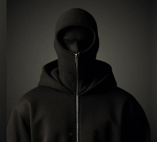Men's Full Sleeves Zipper Hoodie with Mask